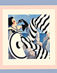 silk scarf art deco paris 90cm x 90cm classic scarf 60cm x 60cm neck scarf