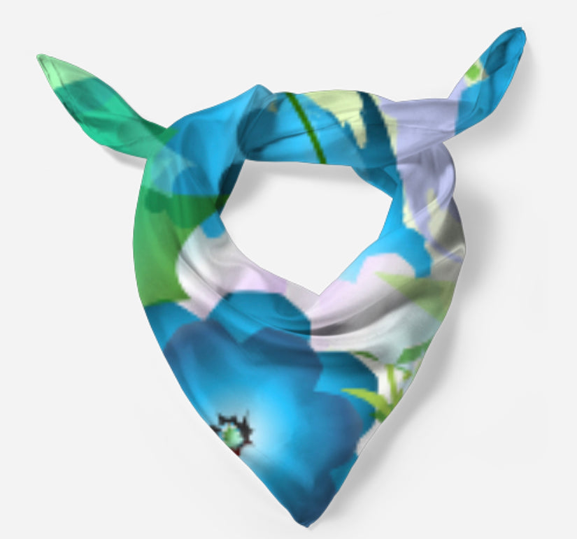 【LOULOUSEOUL】Jaden Flower Dress (Scarf Set / Blue) Loulouseoul】25ss Jaden Flower Dress Scarf Set Jaden Flower