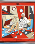 silk scarf by Ruggiero Bignardi 90cm x 90cm