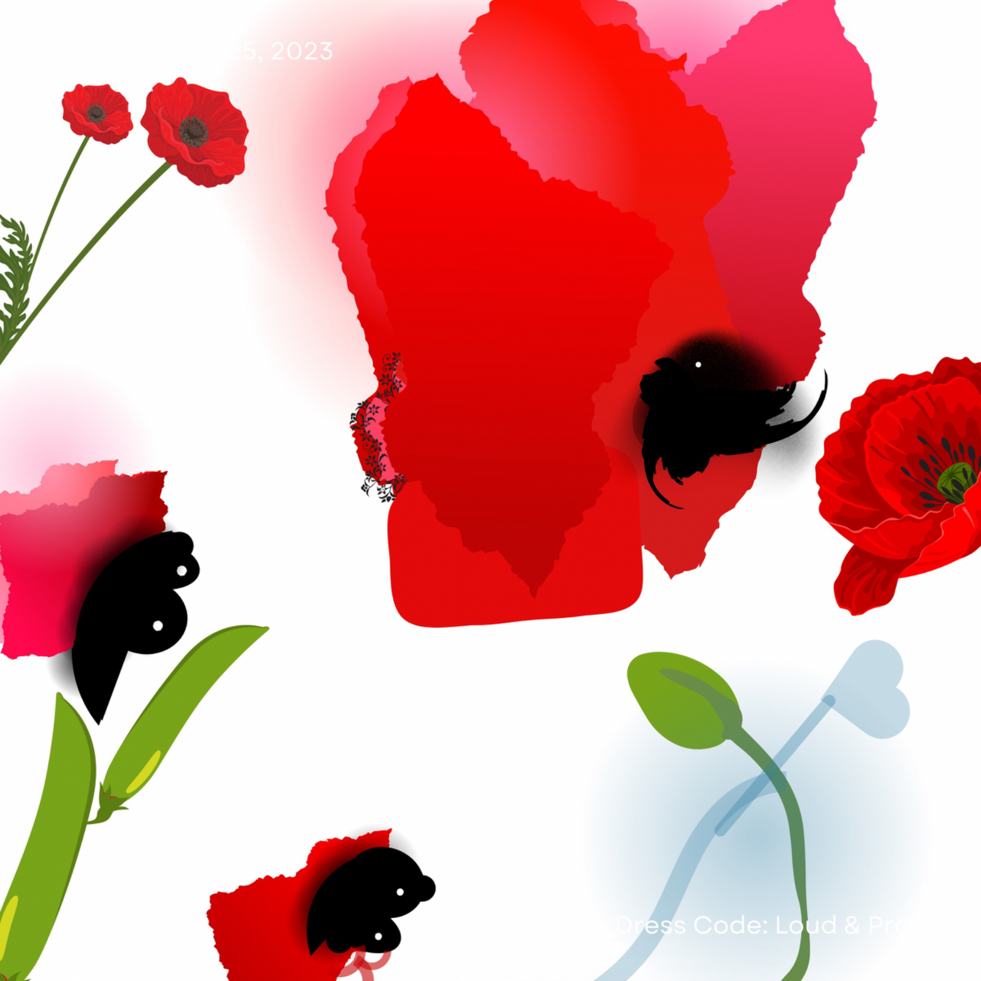 THE STORY OF THE POPPY -  FEATURED SCARF