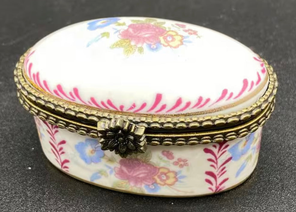 small oval trinket box