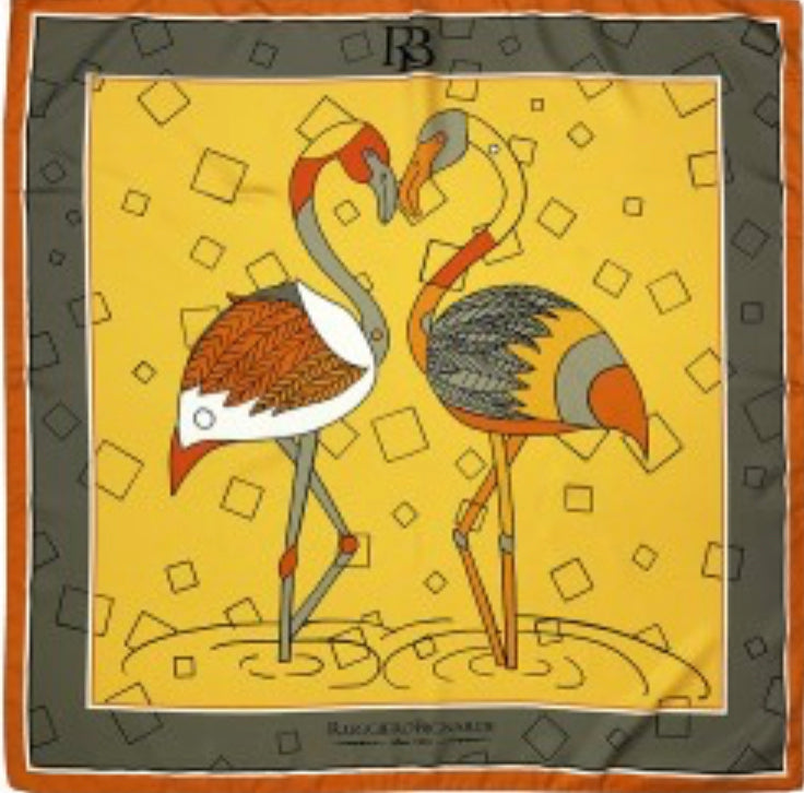 silk scarf by ruggiero bignardi 90 x 90