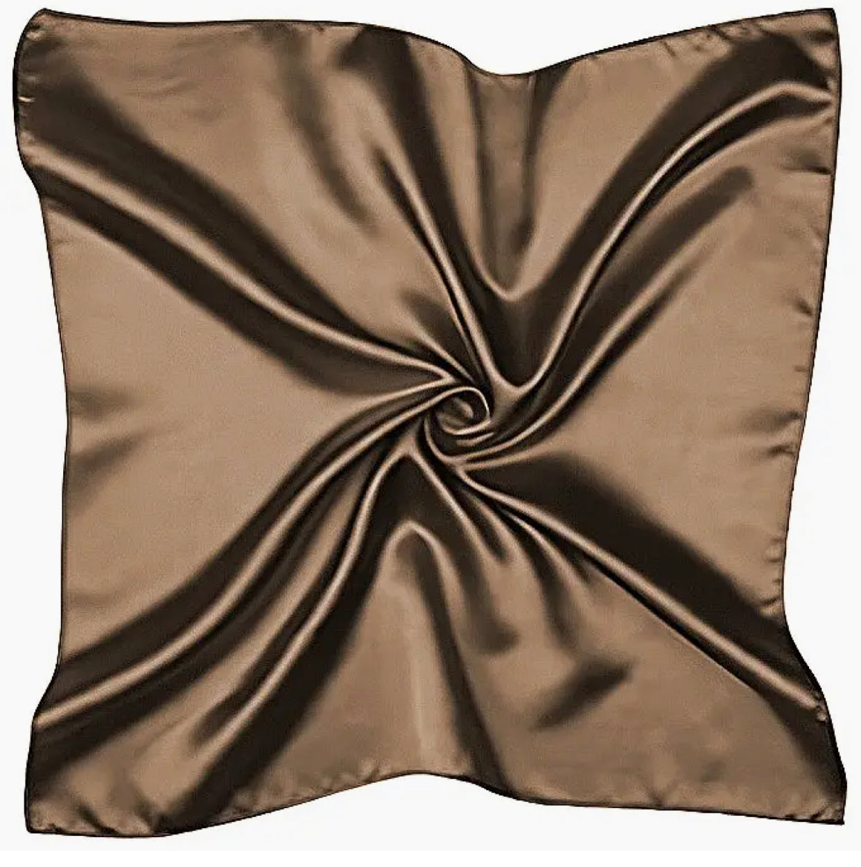 Solid satin scarf